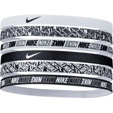Nike Women's Swoosh Headbands White - 6 Pack