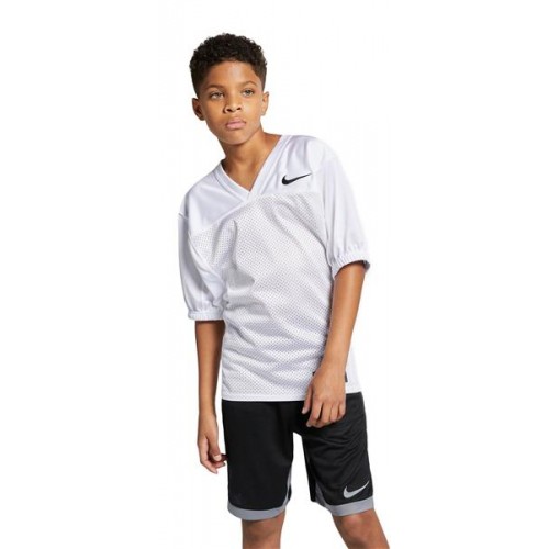 Nike Youth Recruit Football Practice TM White/TM Black Jersey Nike Youth Recruit Football Practice TM White/TM Black Jersey