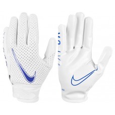 Nike Youth Vapor Jet 6.0 Receiver White/White/Game Royal Gloves