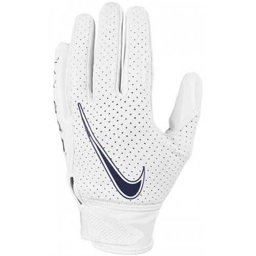 Nike Youth Vapor Jet 6.0 Receiver White/White/Midnight Navy Gloves Nike Youth Vapor Jet 6.0 Receiver White/White/Midnight Navy Gloves