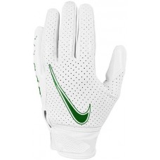 Nike Youth Vapor Jet 6.0 Receiver White/White/Pine Green Gloves Nike Youth Vapor Jet 6.0 Receiver White/White/Pine Green Gloves