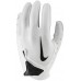 Nike Youth Vapor Jet 7.0 Football White/White/Black Gloves