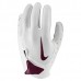Nike Youth Vapor Jet 7.0 Football White/White/Deep Maroon Gloves Nike Youth Vapor Jet 7.0 Football White/White/Deep Maroon Gloves