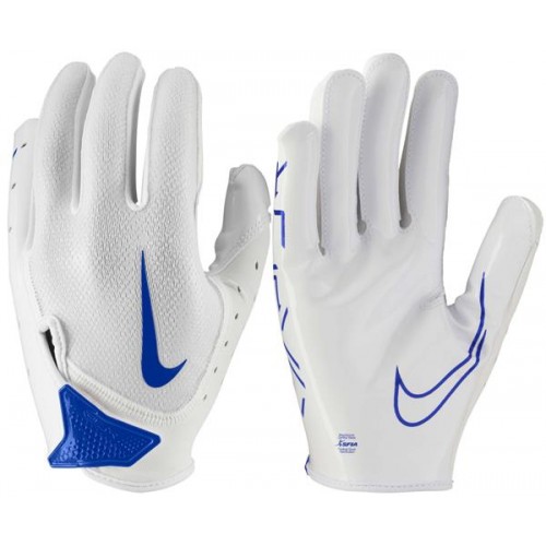 Nike Youth Vapor Jet 7.0 Football White/White/Game Royal Gloves Nike Youth Vapor Jet 7.0 Football White/White/Game Royal Gloves
