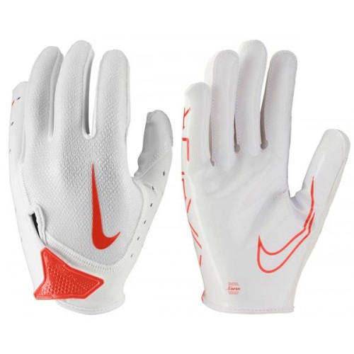 Nike Youth Vapor Jet 7.0 Football White/White/Team Orange Gloves Nike Youth Vapor Jet 7.0 Football White/White/Team Orange Gloves