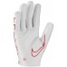 Nike Youth Vapor Jet 7.0 Football White/White/Univer Red Gloves