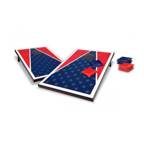 Rec League Red White and Blue 2' x 3' Cornhole Boards, Stars And Stripes Rec League Red White and Blue 2' x 3' Cornhole Boards, Stars And Stripes