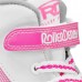Roller Derby Girls' Firestar Quad Roller White/Pink Skates