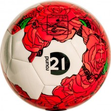 round21 Roses Soccer Ball, White/Red round21 Roses Soccer Ball, White/Red