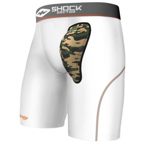 Shock Doctor Adult AirCore Compression Shorts with Hard White Cup Shock Doctor Adult AirCore Compression Shorts with Hard White Cup