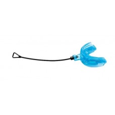 Shock Doctor Adult Double Braces Fit Strapped Blue Mouthguard Shock Doctor Adult Double Braces Fit Strapped Blue Mouthguard