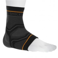 Shock Doctor Compression Knit Ankle Sleeve w/ Gel Black/Grey Support