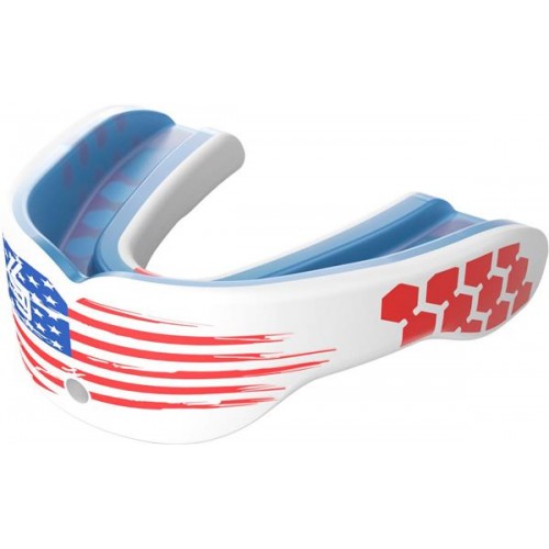 Shock Doctor Youth Gel Max Power Flag Mouthguard Shock Doctor Youth Gel Max Power Flag Mouthguard