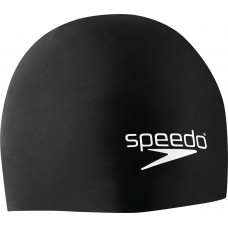 Speedo Elastomeric Silicone Swim Black Cap