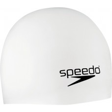 Speedo Elastomeric Silicone Swim White Cap