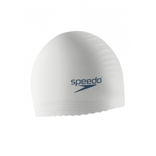 Speedo Jr. Solid Latex Swim White Cap Speedo Jr. Solid Latex Swim White Cap