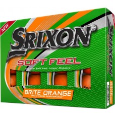 Srixon Soft Feel Brite Orange Golf Balls - 12 Pack, Orange