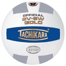 Tachikara SV-5W Gold Indoor Volleyball, Blue/White