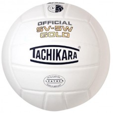 Tachikara SV-5W Gold Indoor Volleyball, White