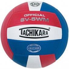 Tachikara SV-5WM Indoor Volleyball, Scarlet/White/Royal