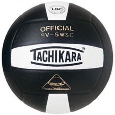 Tachikara SV-5WSC Indoor Volleyball, Black/White
