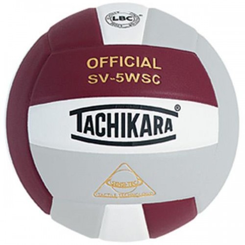 Tachikara SV-5WSC Indoor Volleyball, Cardinal/White/Silver Tachikara SV-5WSC Indoor Volleyball, Cardinal/White/Silver