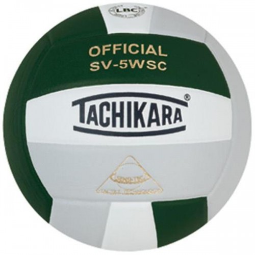 Tachikara SV-5WSC Indoor Volleyball, Dark Green/White/Silver Tachikara SV-5WSC Indoor Volleyball, Dark Green/White/Silver