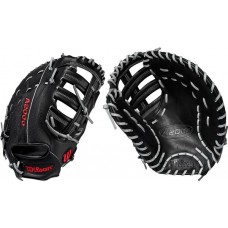 Wilson 12.25'' A2000 SuperSkin Series First Base Black Mitt