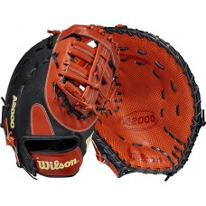 Wilson 12.5'' 1620 A2000 SuperSkin Series First Base Mitt w/ Spin Control Black 2021