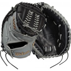 Wilson 34'' A2000 SuperSkin Series Fastpitch Catcher's Mitt Grey/Black 2021