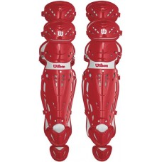 Wilson Adult Pro Stock 16'' Catcher's Leg Scarlet Red Guards