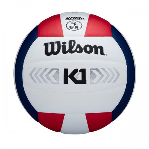 Wilson K1 Silver Indoor Red/White/Navy Volleyball Wilson K1 Silver Indoor Red/White/Navy Volleyball