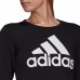 adidas Adult Essentials Relaxed Logo Black/White Sweatshirt