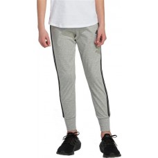 adidas Girls' 3 Stripe Medium Grey Heather Joggers