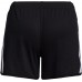 Adidas Girls' 3 Stripe Mesh Black Short Adidas Girls' 3 Stripe Mesh Black Short