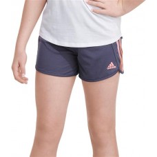 Adidas Girls' 3 Stripe Mesh Shadow Navy Short