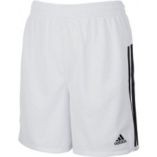 adidas Girls' 5'' Mesh White/Black Shorts