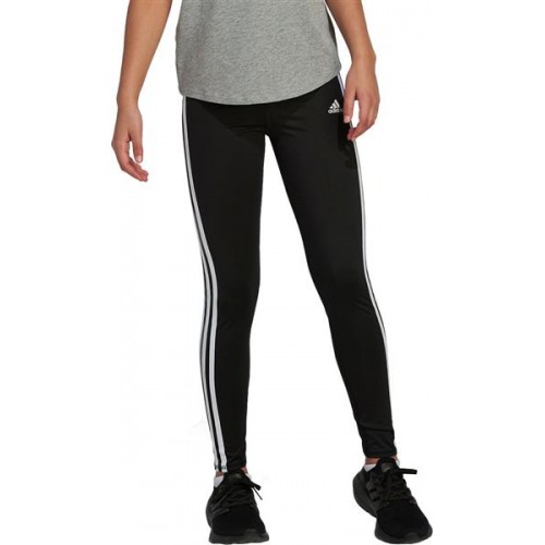 adidas Girls' AEROREADY 3 Stripe Long Adi Black Tights adidas Girls' AEROREADY 3 Stripe Long Adi Black Tights