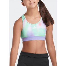 adidas Girls' AEROREADY TechFit Semi Mint Rush Bra