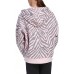 adidas Girls' All Over Fleece Clear Pink Pullover