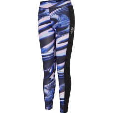 adidas GIrls' AOP Black/Purple Tights