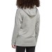 adidas Girls' Badge of Sport Melange Fleece Medium Grey Heather Hoodie