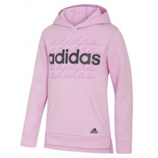 adidas Girls' HO21 Cotton Fleece Clear Lilac Hoodie