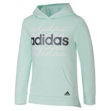 adidas Girls' HO21 Cotton Fleece Halo Mint Hoodie
