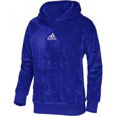 adidas Girls' Silken Fleece Sonic Ink Hoodie adidas Girls' Silken Fleece Sonic Ink Hoodie