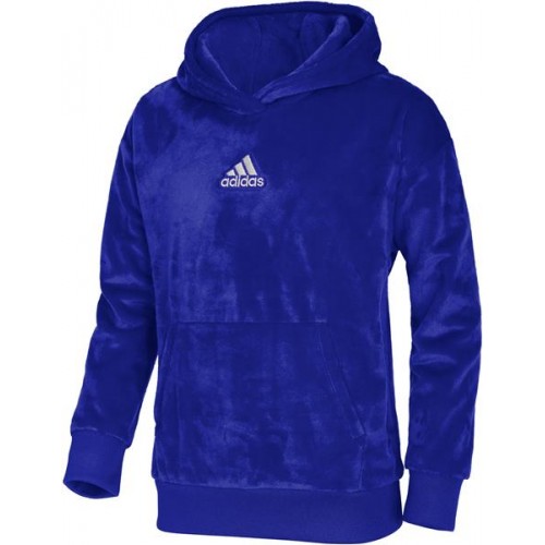 adidas Girls' Silken Fleece Sonic Ink Hoodie adidas Girls' Silken Fleece Sonic Ink Hoodie