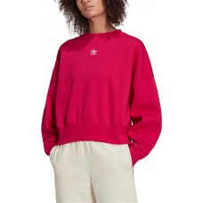 adidas Originals Women's Essentials Fleece Bold Pink Crew adidas Originals Women's Essentials Fleece Bold Pink Crew