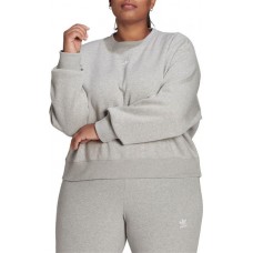 adidas Originals Women's Essentials Fleece Medium Grey Heather Crew adidas Originals Women's Essentials Fleece Medium Grey Heather Crew