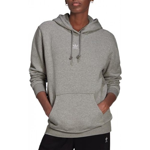 adidas Originals Women's Essentials Fleece Medium Grey Heather Hoodie adidas Originals Women's Essentials Fleece Medium Grey Heather Hoodie