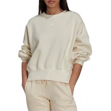 adidas Originals Women's Essentials Fleece Wonder White Crew